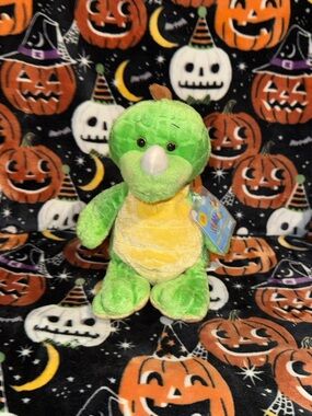 Webkinz Ganz Key Lime Dino Plush 8” Stuffed Animal with sealed code